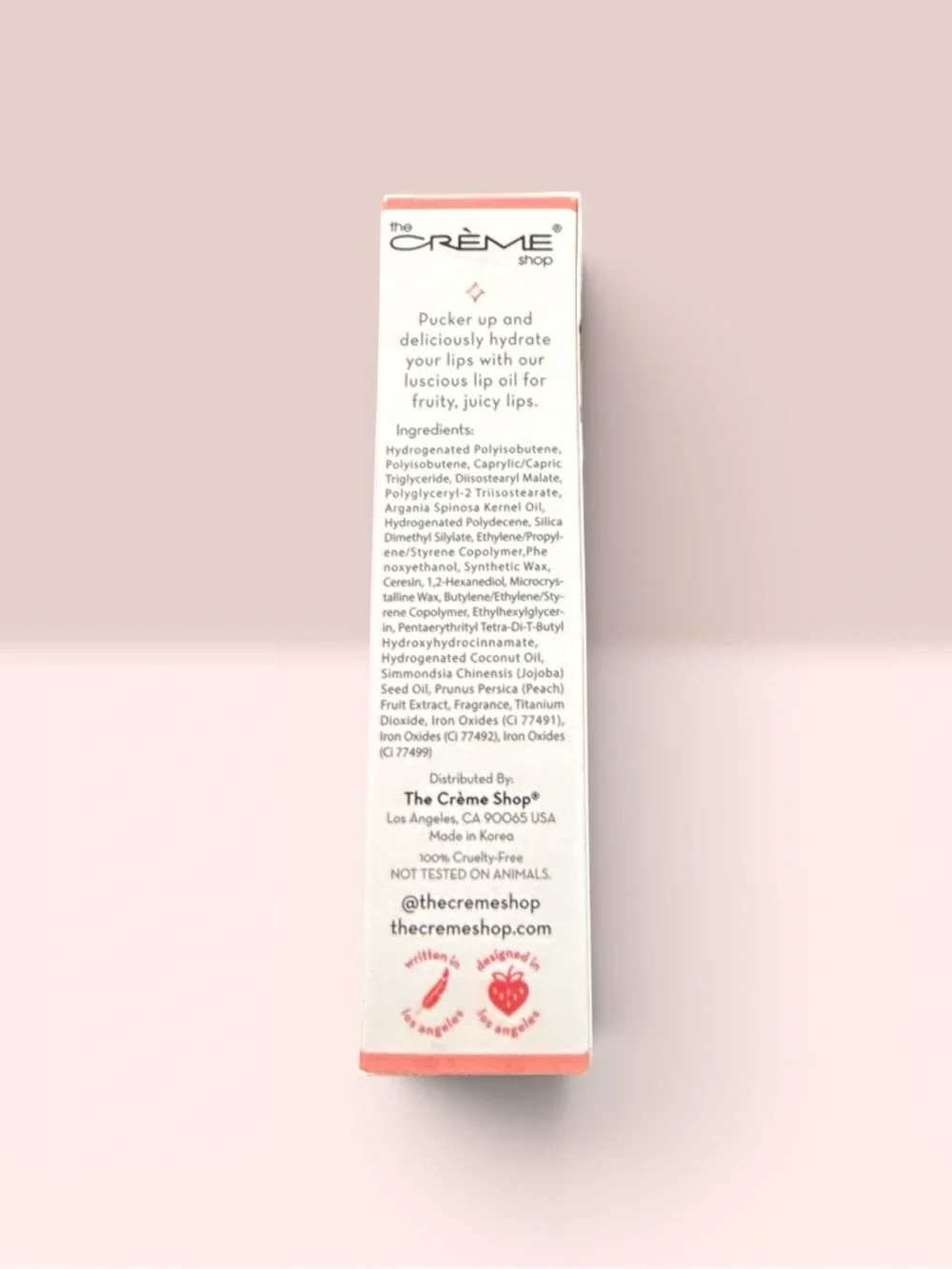 The Crème Shop Luscious Lip Oil - Peach Set of 2 #7092606-P